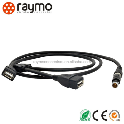 High Durability Plastic Circular Connectors 500 Cycles Current Rating 5a