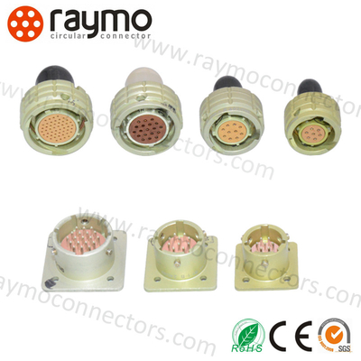 50 Pin Military Circular Connectors IP68 Brass Shell Bayonet Connection