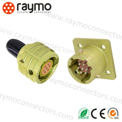 50 Pin Military Circular Connectors IP68 Brass Shell Bayonet Connection