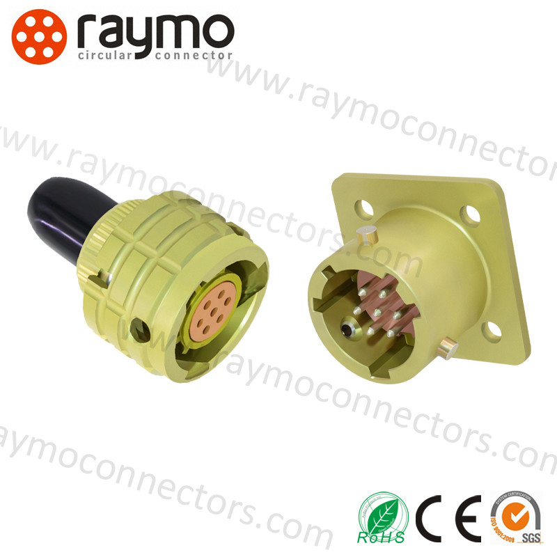 50 Pin Military Circular Connectors IP68 Brass Shell Bayonet Connection