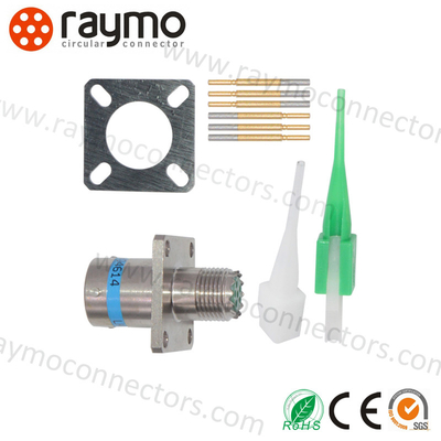 Amphenol MIL-DTL-38999 Σειρά III Συνδέτης D38999/26WB05SN Γυναικείο καλώδιο πλέγματος 5 πιν στρατιωτικών κυκλικών συνδέσεων